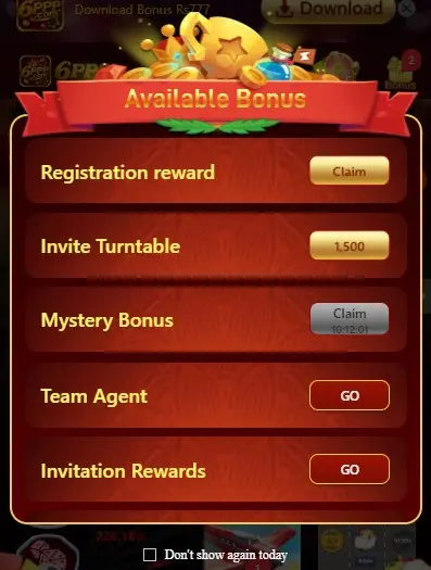 bonuses in 6ppp